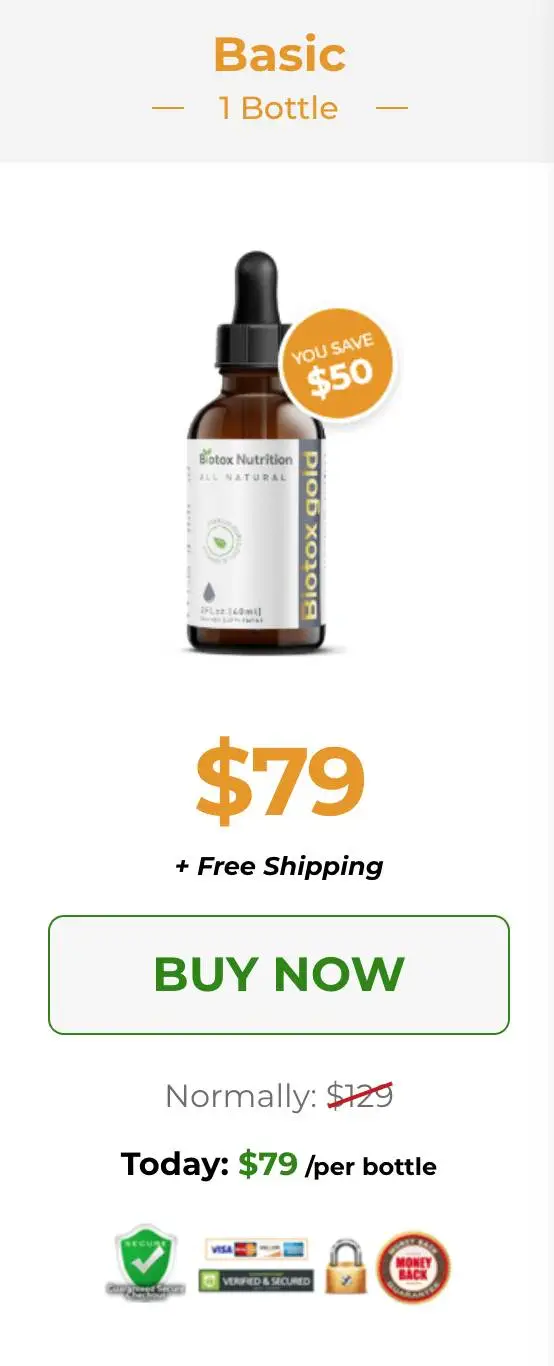 biotox gold one bottle pack